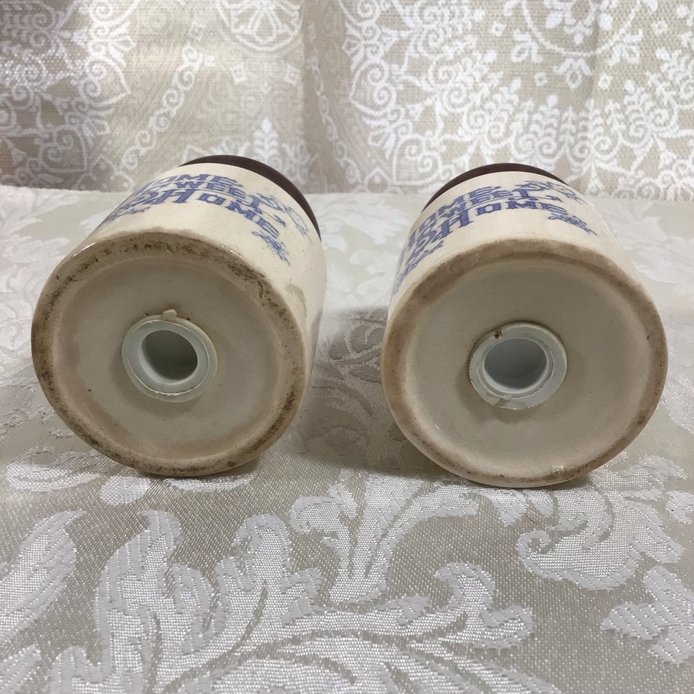 Vintage Crock “Home Sweet Home” Salt and Pepper Shakers - Picture 7 of 7